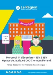Afterschool le déclic du numérique decembre 2022 Auvergne-Rhône-Alpes Orientation